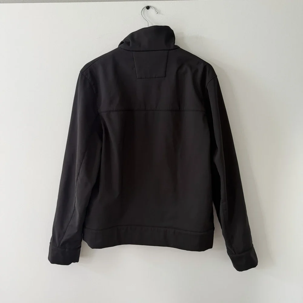 Banana Republic Jacket Mens S Black Full Zip Soft Shell Water Resistant Stretch